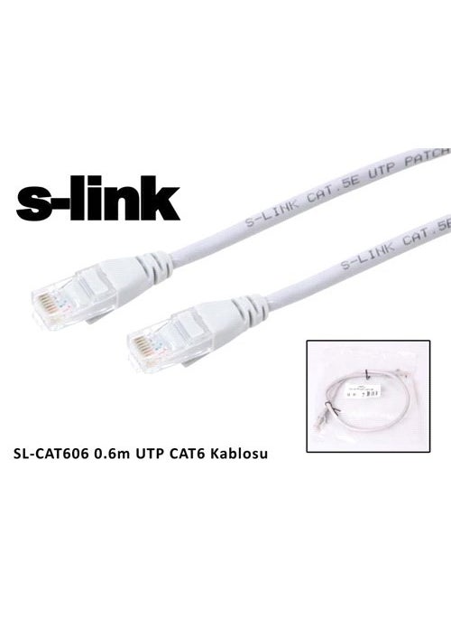 S-Link Sl-Cat606 0.6M Utp Cat6 Cable 