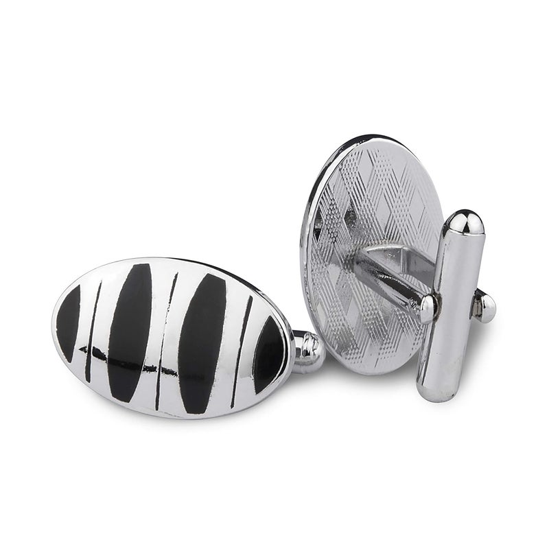 Kovove The Embellished Black Cufflinks for Men - Image 3