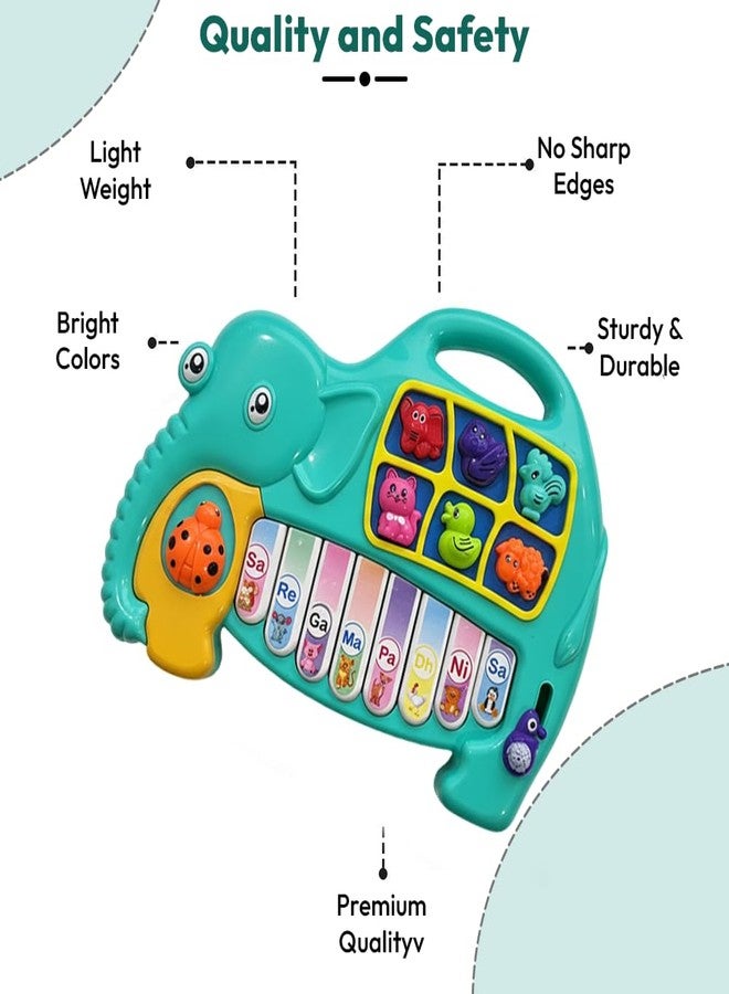 StarAndDaisy Musical Piano for Babies, Animal Voice Sound Toy Piano with Colorful Keys, Animal Shape Activity Toy for Kids with Light & Sound, Early Learning Toys for Toddlers. - Image 5