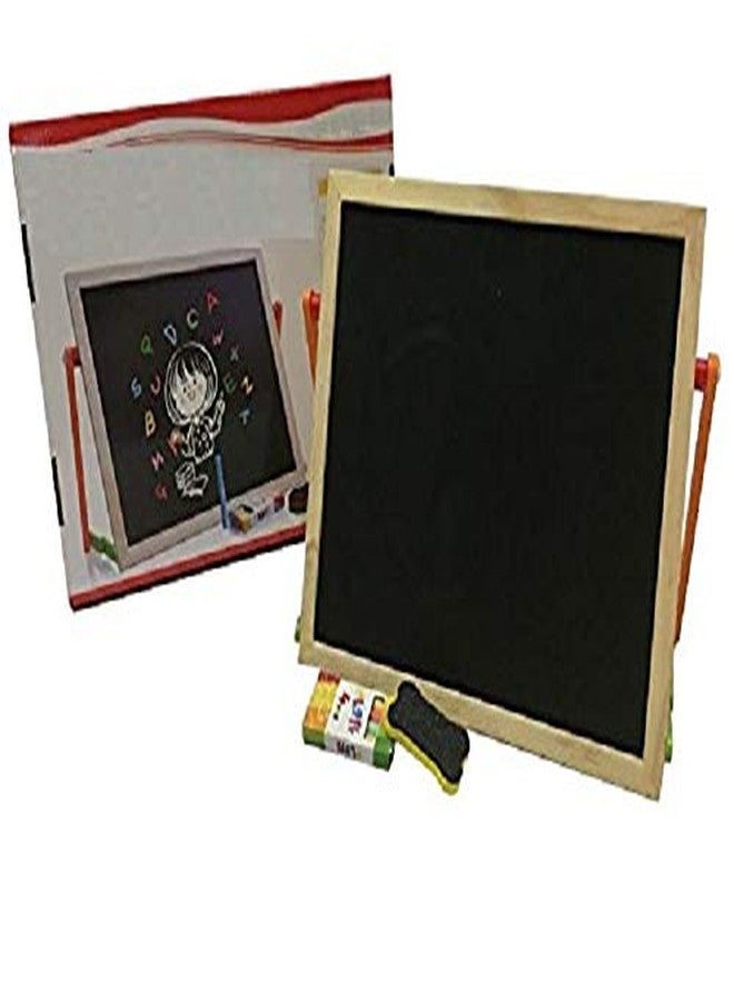 IndusBay® 2 in 1 Wooden Writing Board Double Sided Magnetic WhiteBlack Board Board with Alphabets Numbers Maths Learning Educational Toy for Kids (11.5 Inches x 10 Inches) - Image 3
