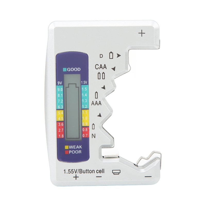 Black Digital Battery Capacity Tester LCD Analyzer For D C N AAA 9V Button Cell - Image 2