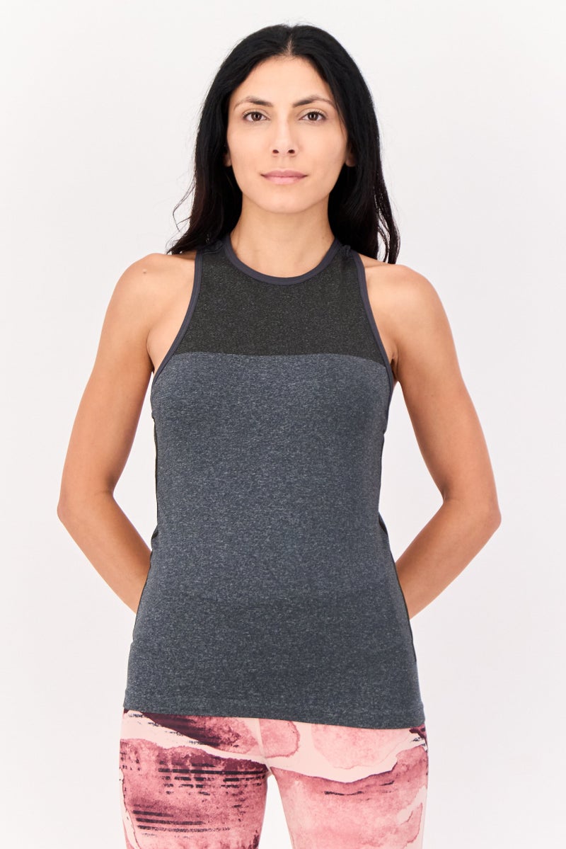 Reebok Women Cross Fit Sleevesless Training Top, Grey - Image 1