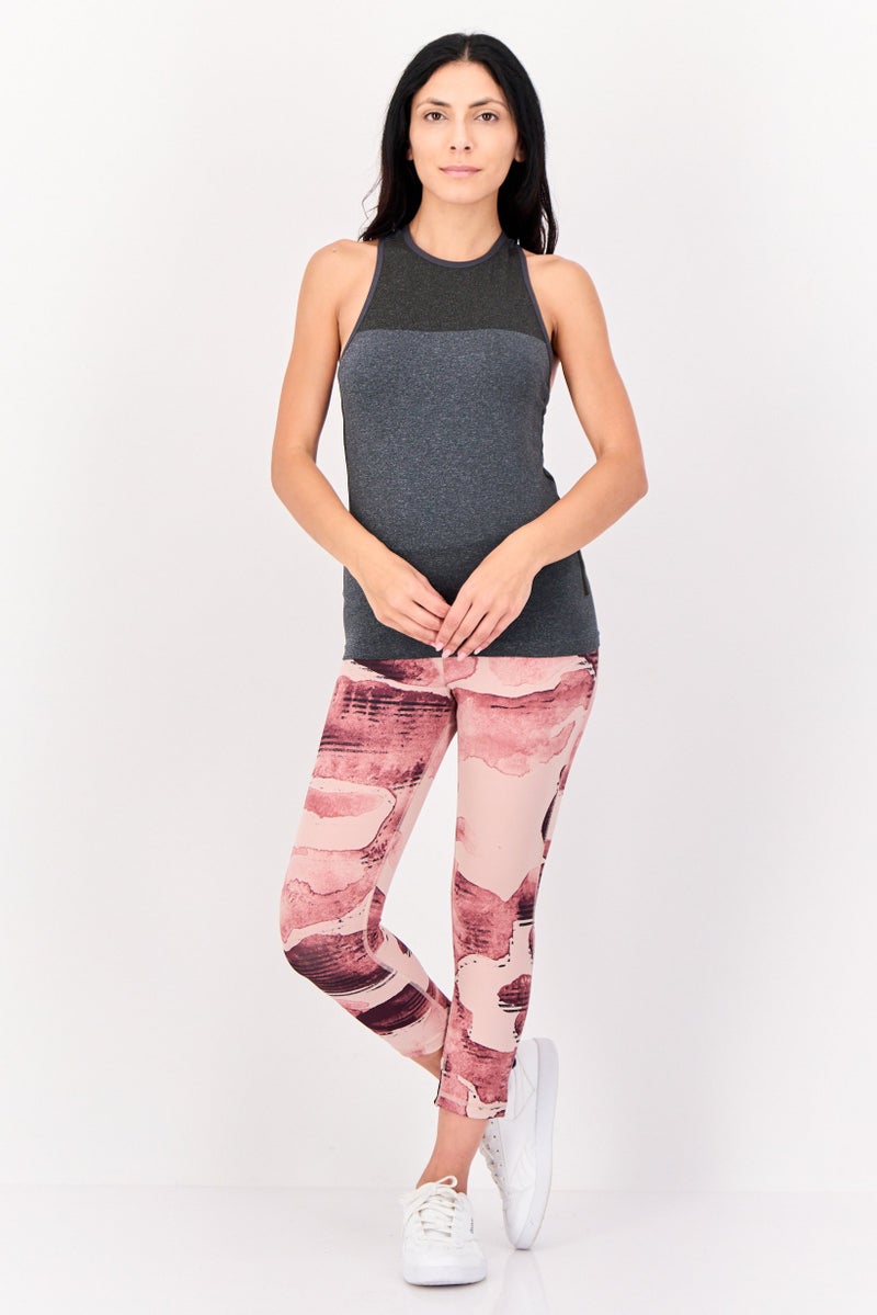 Reebok Women Cross Fit Sleevesless Training Top, Grey - Image 4