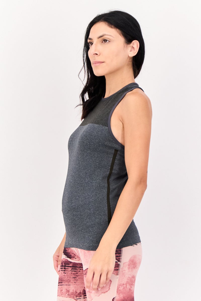 Reebok Women Cross Fit Sleevesless Training Top, Grey - Image 2