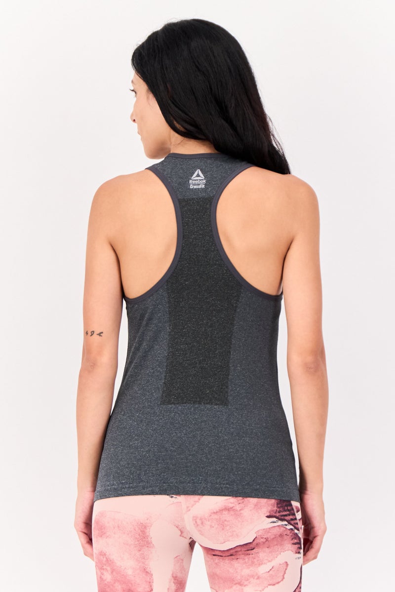 Reebok Women Cross Fit Sleevesless Training Top, Grey - Image 3