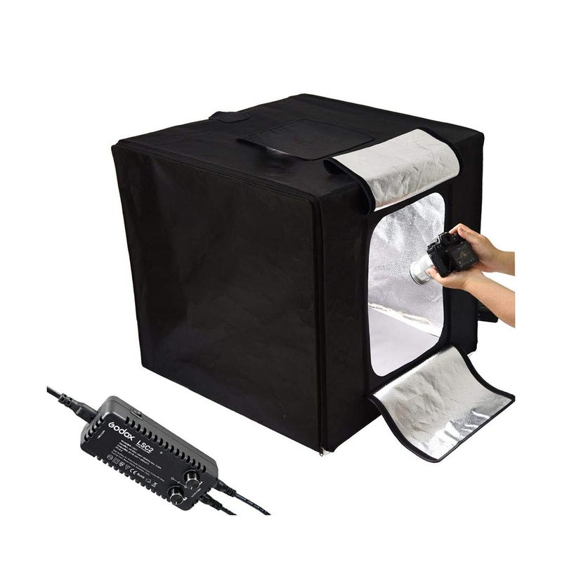 Godox LSD40 Mini Photography Studio Lighting Tent, 5800K Double LED Light Boards Studio Box for Photography Shooting (16 x 16 x16 inch) - Image 1