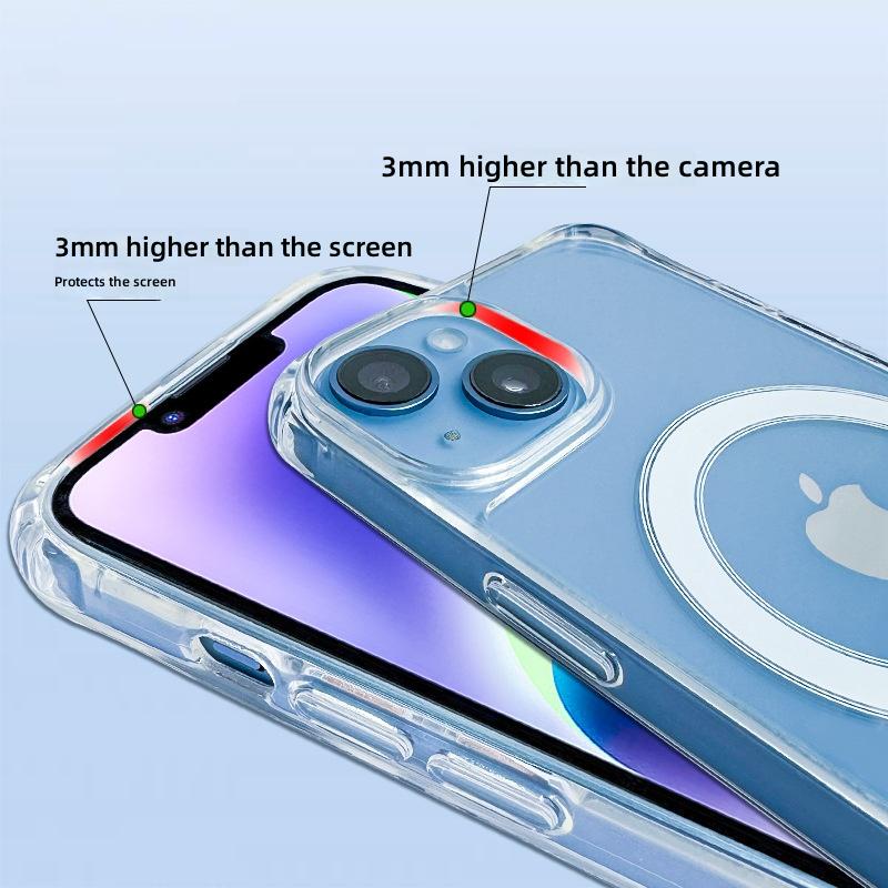 Magnetic suction mobile phone case 13 Apple 14 applicable iphone15 protective case integrated lanyard slung Apple 15 mobile phone case - Image 5