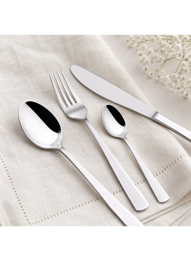 Home auraa 24 PCS Stainless Steel Cutlery Set for home /office /party | 12 Dinner Spoons, 12 Dinner Forks,| Mirror Finish | Rust Resistant - Image 4