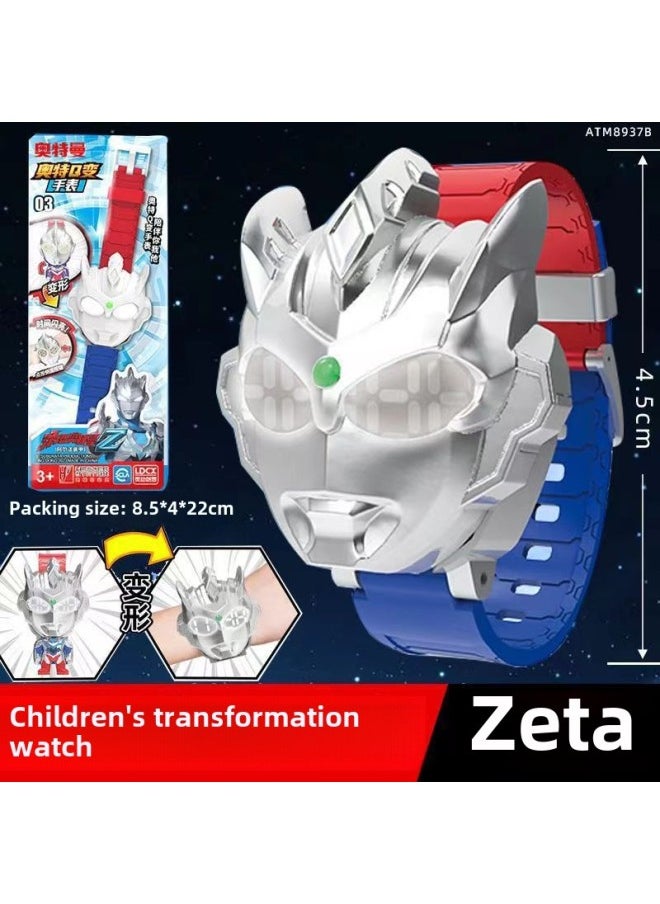 Generic - Genuine Smart Ultraman Watch Mecha Deformation Children Boys Girls Ultraman Hero Watch Toy Gift-Color:Ultra Q-change Watch-ultraman Zeta - Image 1