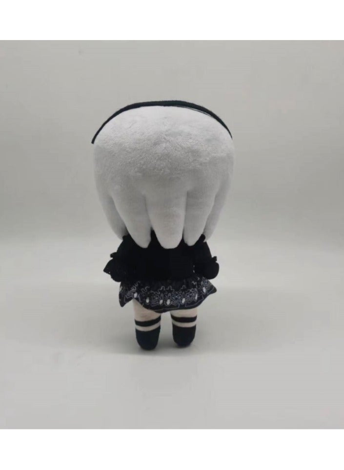 2 قطعة أنمي 23 سم أنمي نير: أوتوماتا 2B 9S لعبة فوفو القطيفة مجموعة دمى فوفو القطيفة - Image 5