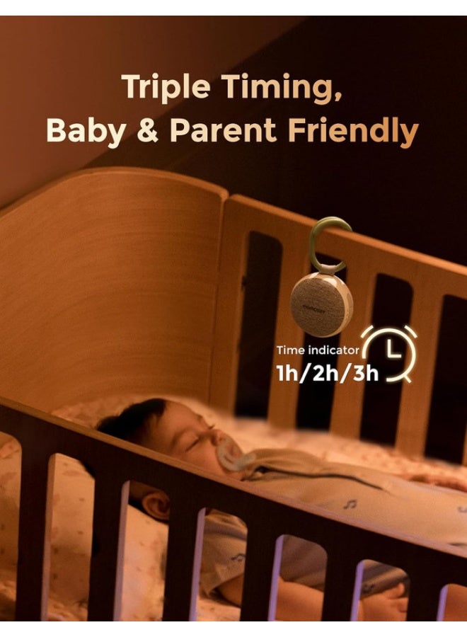 Momcozy Portable Sound Machine with Night Light, White Noise Sound Machine for Baby - Image 4