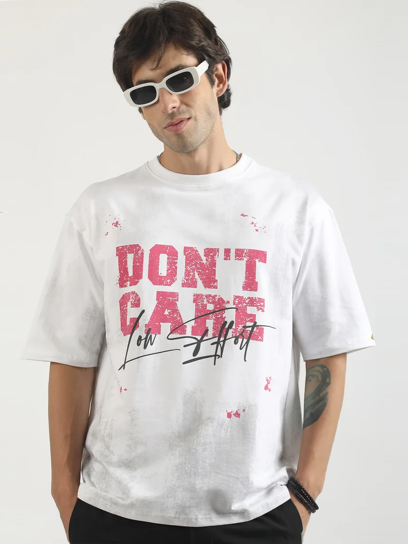 مانياك Maniac Mens Printed Round Neck Half Sleeve Biscuit and Black Cotton Polo Tshirt