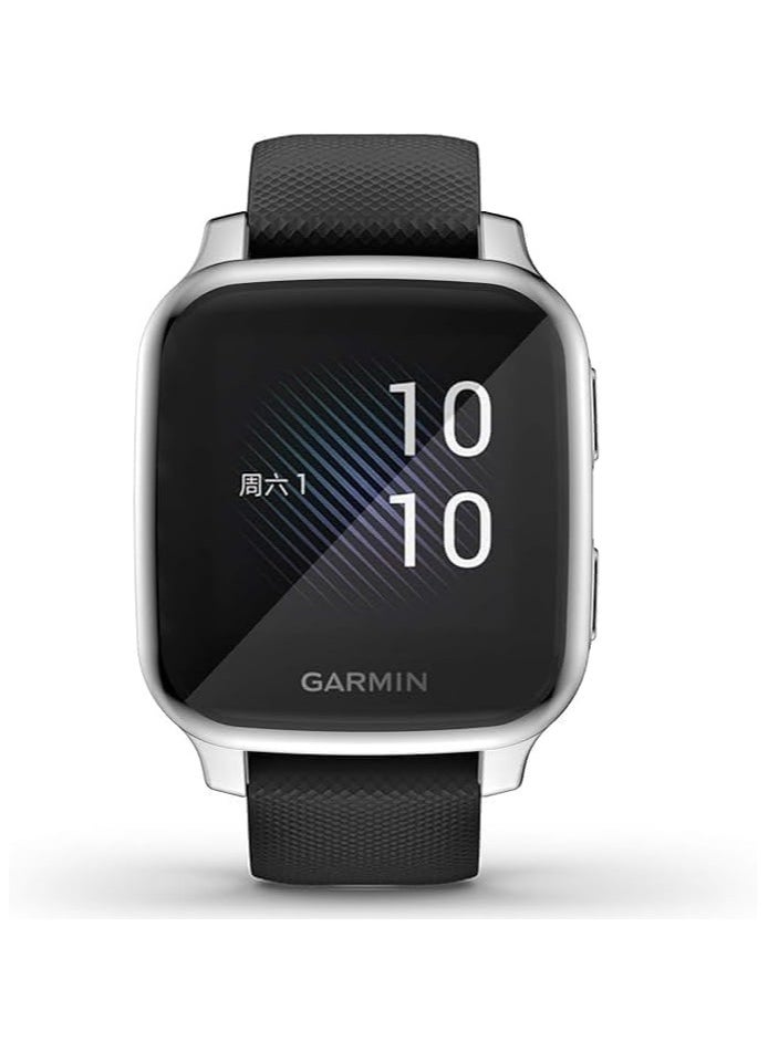 Generic - Compatible with Garmin VENO SQUARE MUSIC Waterproof Protective Case Soft TPU Plated All Around Scratch-Proof Screen Protector Cover for Garmin VENO SQUARE MUSIC (Silver) - Image 1