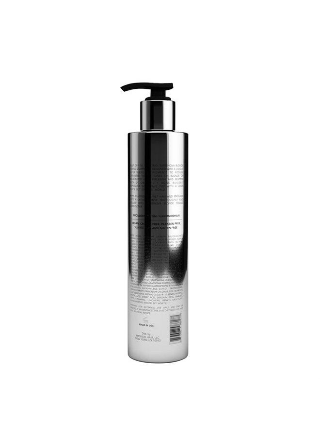 XMONDO Hair Supernova Blonde Toning Shampoo | Vegan Formula with Vegetable Proteins, Jojoba Oil, and Violet Pigments to Replenish, Restore, and Reduce Yellow Tones in Blonde Hair, 8 Fl Oz 1-Pack 
