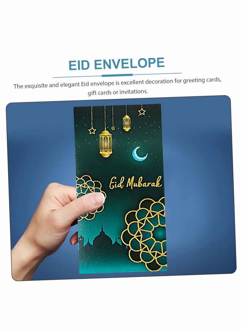 SänHahn - Eid Mubarak Money Envelopes Gold Printed Ramadan Lucky Cash Gift Envelope Cash Envelopes for Currency Gift Card Eid Decor (18 Pcs,Multicolor) - Image 1