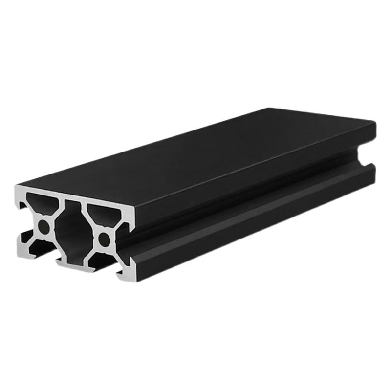 RAHBI 4pcs 2040 N1 V-Slot Aluminum Profile Extrusion Frame Black EU Standard 100mm-1200mm Anodized Linear for CNC DIY 3D Printer Parts Leisurely(Size:600mm) - Image 2