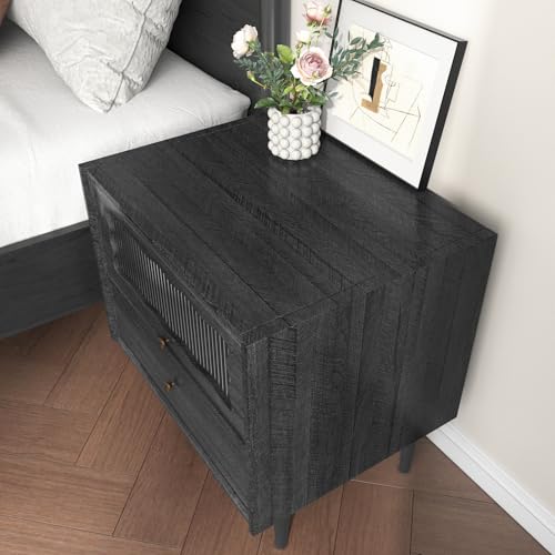 WESTICK Wood Contact Paper Peel and Stick Countertops Waterproof Black Wood Look Contact Paper for Cabinets Drawers Removable Table Dark Wooden Wallpaper Peel and Stick Vinyl Countertop 12" x 78" - Image 4