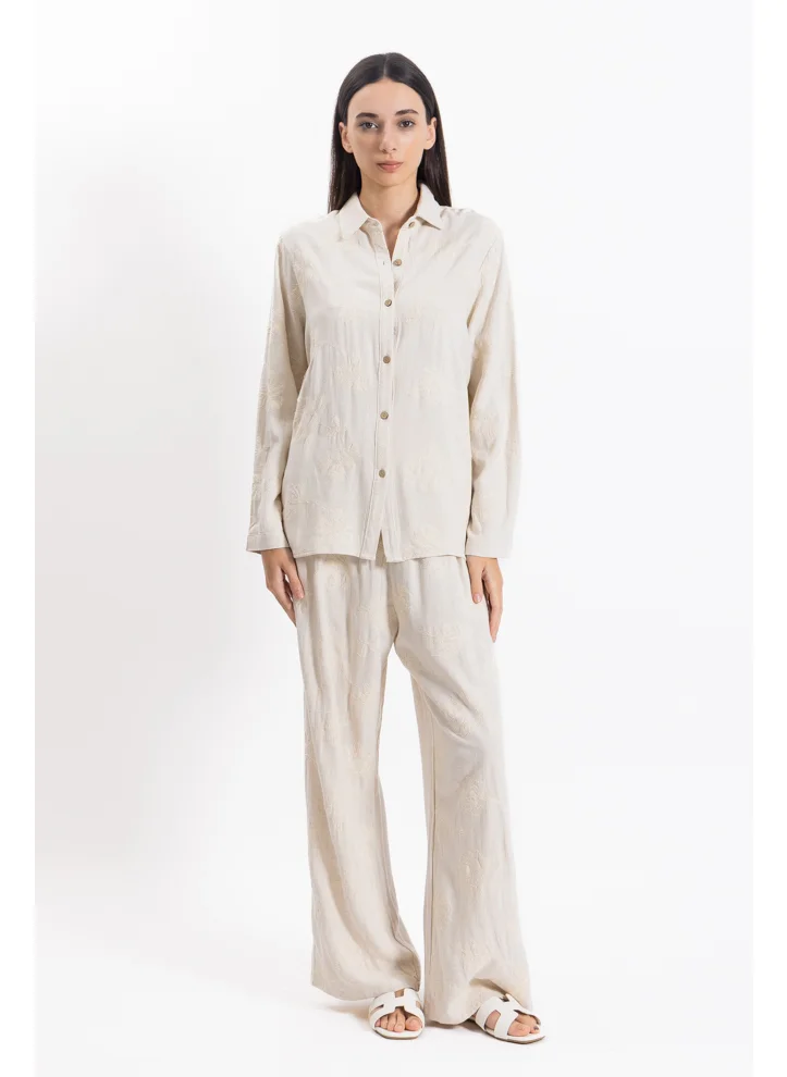 شايبس EMBROIDERED LINEN BLEND SET