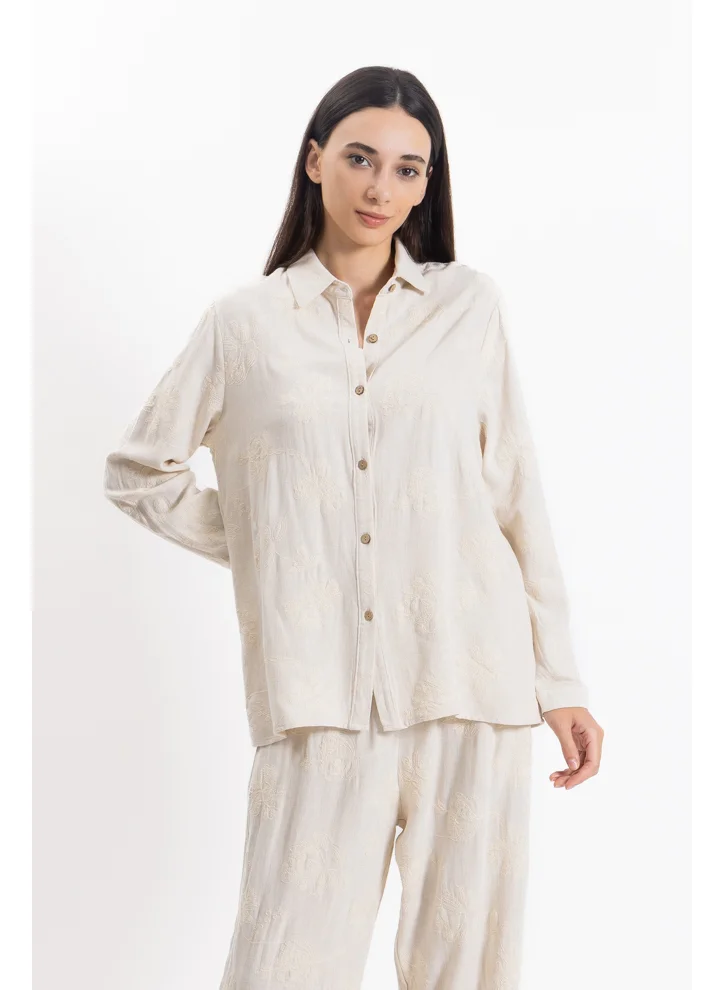 شايبس EMBROIDERED LINEN BLEND SET