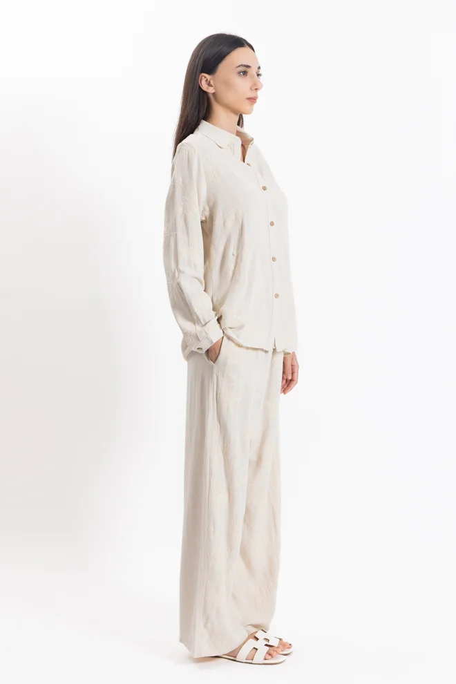 شايبس EMBROIDERED LINEN BLEND SET