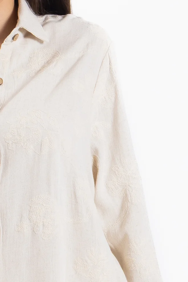 شايبس EMBROIDERED LINEN BLEND SET