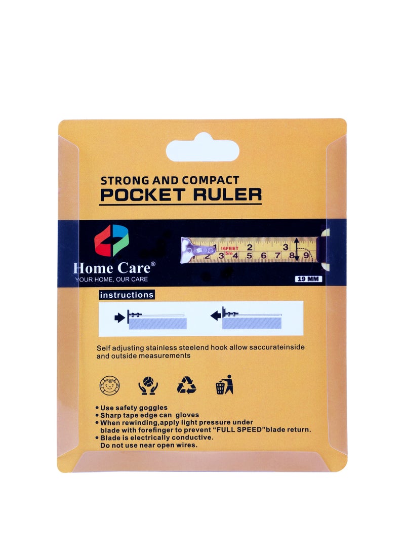 Home Care - Heavy Duty Auto Lock Steel Measure Tape  5 Meter - Image 1