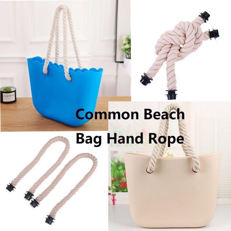Factory Hemp Rope Portable Belt Soft And Hard Rope Bag Accessories Beach Bag Variety Diy Woven Hemp Rope Bag Buckle Accessories - Image 2