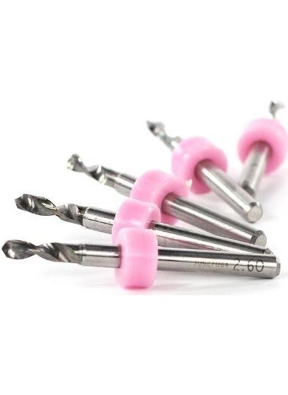 Profisher - Profi̇sher Pcb Micro Carbide Cnc Drill Bit Set of 10 2.60 mm Tungsten 18 Shank - Image 1