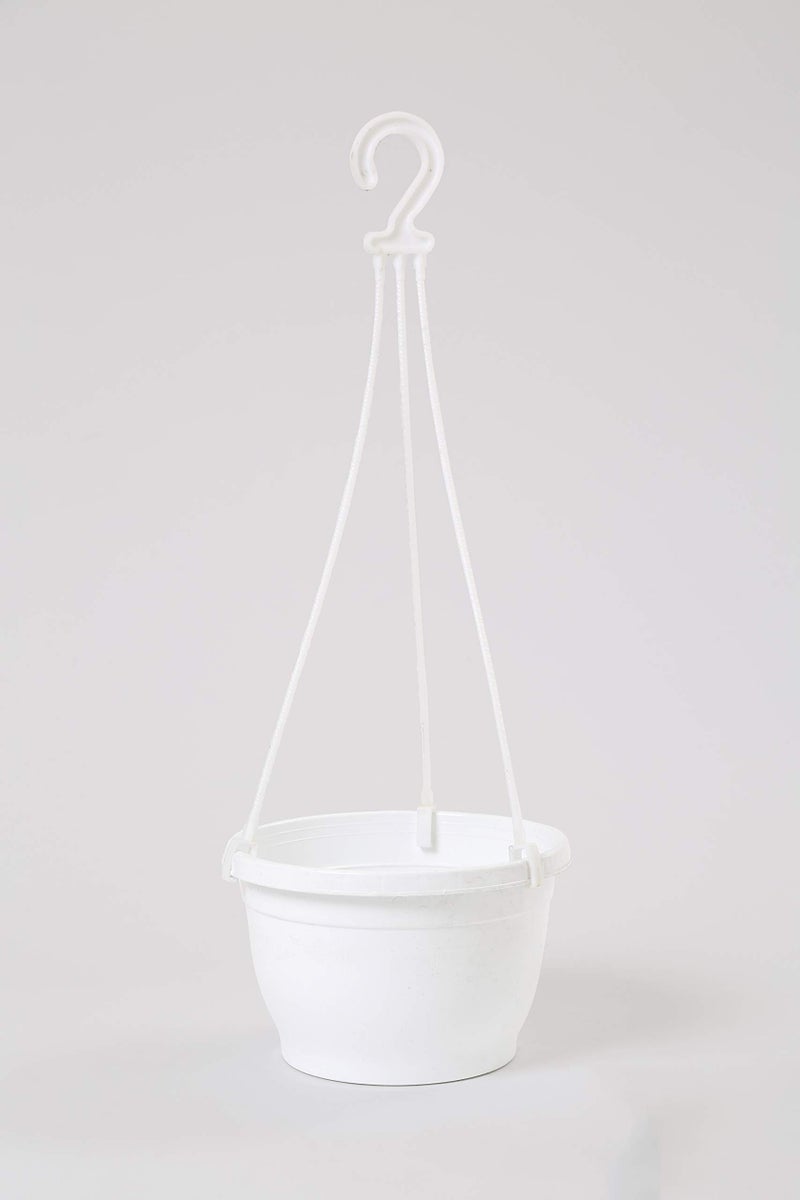 CAPPL 7 Inch Hanging Pot, 6 Pcs, White Colour - Image 1