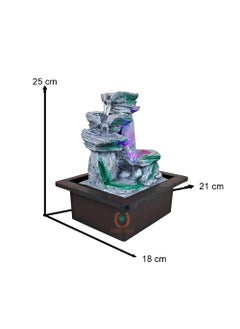 MERUPAM MERUPAM Stone Tabletop Waterfall Fountain Meditation Relaxing Indoor Decoration Zen Fountain for Home Office Bedroom Decoration  - Image 5