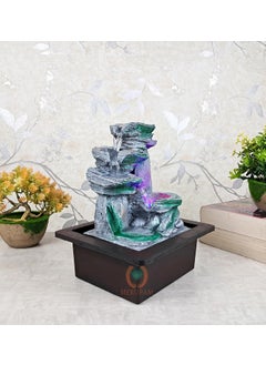 MERUPAM MERUPAM Stone Tabletop Waterfall Fountain Meditation Relaxing Indoor Decoration Zen Fountain for Home Office Bedroom Decoration  - Image 2