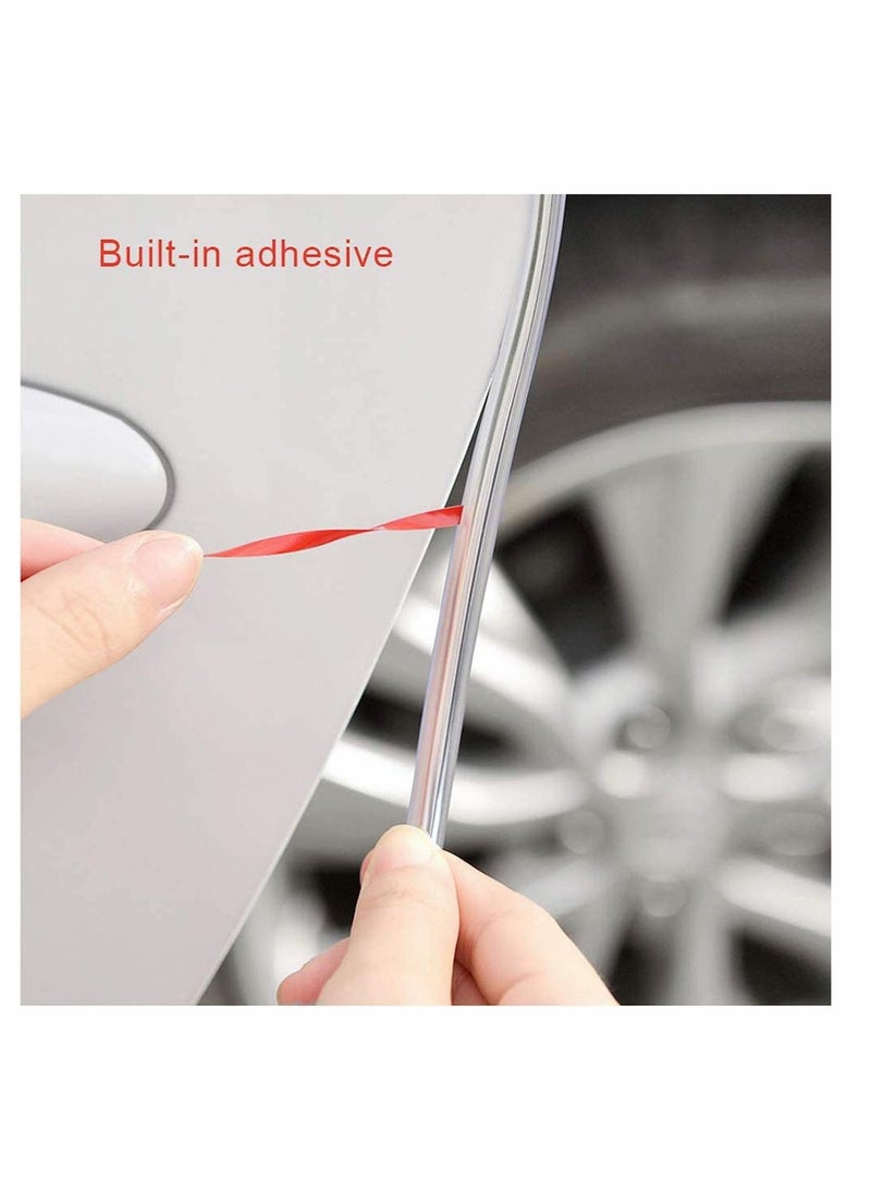KASTWAVE Car Door Sill Protector, 16Ft Car Door Edge Guards Crash-proof Car Door Bumper for Most Car Clear, Full Shape Protects Edges of Vehicle on Trunk Lids Hoods Doors and Grilles - Image 4