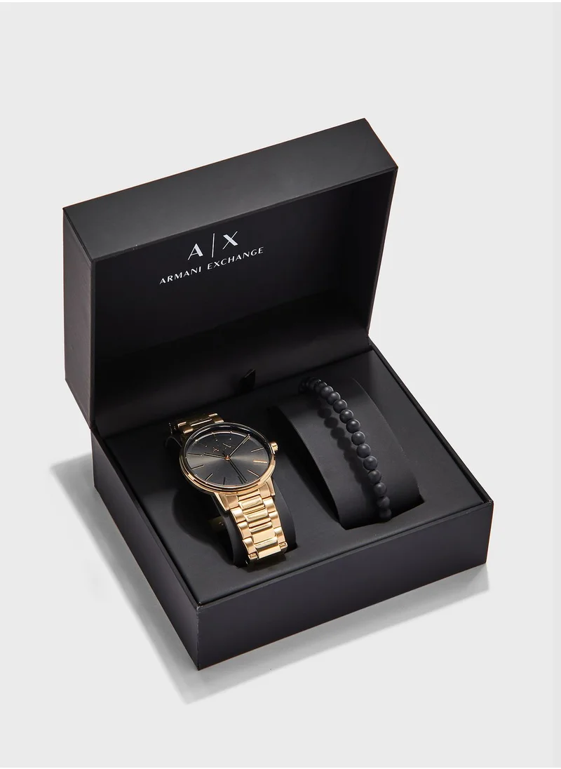 Armani Exchange AX7119 Analog Watch + Bracelet Gift Set