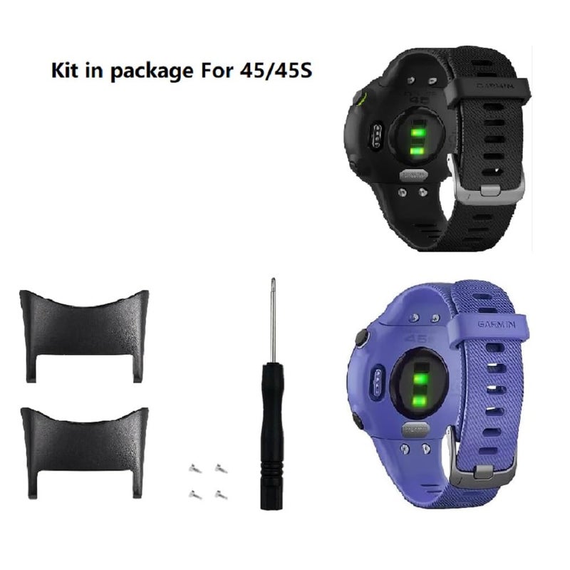 C2D JOY Braided Nylon Strap Compatible with Garmin Forerunner 45/45(S) Replacement Watchband Magnetic Sport Nylon band,Medium(4.3-8.0inch) Black - Image 2