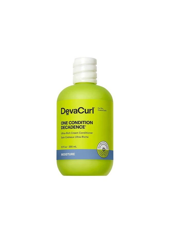 DevaCurl One Condition Decadence Ultra-Rich Cream Conditioner, Green Oasis, 12 fl. oz.  - Image 1