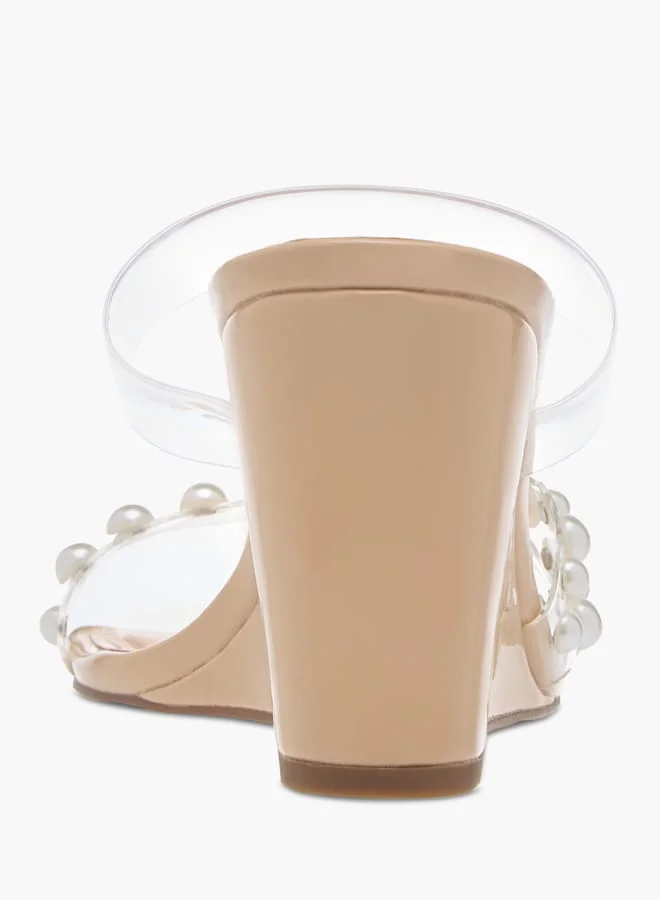 Celeste Womens Wedge Sandals With Slip On Closure