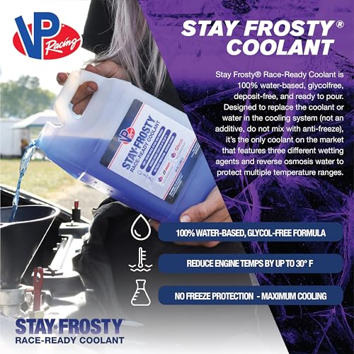 VP Racing 23051 Stay Frosty – Race-Ready Coolant with 100% Water-Based Formula - Gallon (Pack of 1) - Image 2