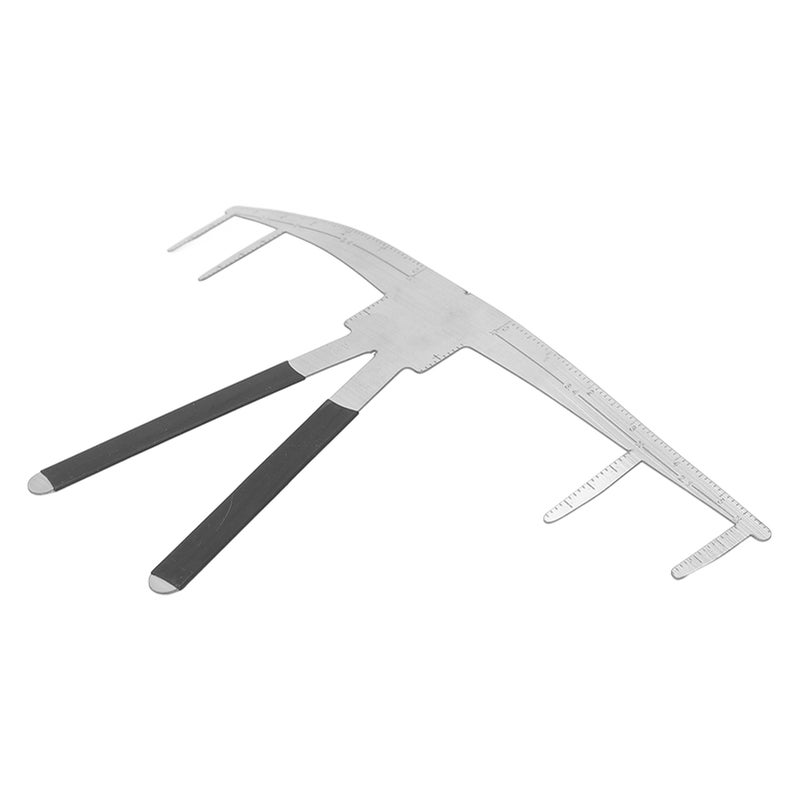 Stainless Steel Eyebrow Ruler Safe Lightweight Portable 3 Point Positioning Eyebrow Ruler - Image 4