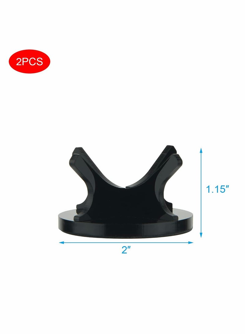 كاست ويف حامل كرات صغير من الأكريليك، رف عرض كرات رياضية، حامل عرض كرات البيسبول، حامل عرض كرات مع قطعتين من وسادات المطاط غير القابلة للانزلاق - Image 2