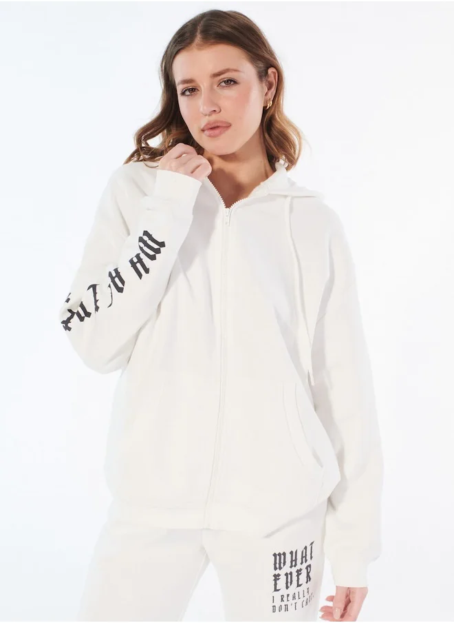 UNDIZ Fleece message jacket