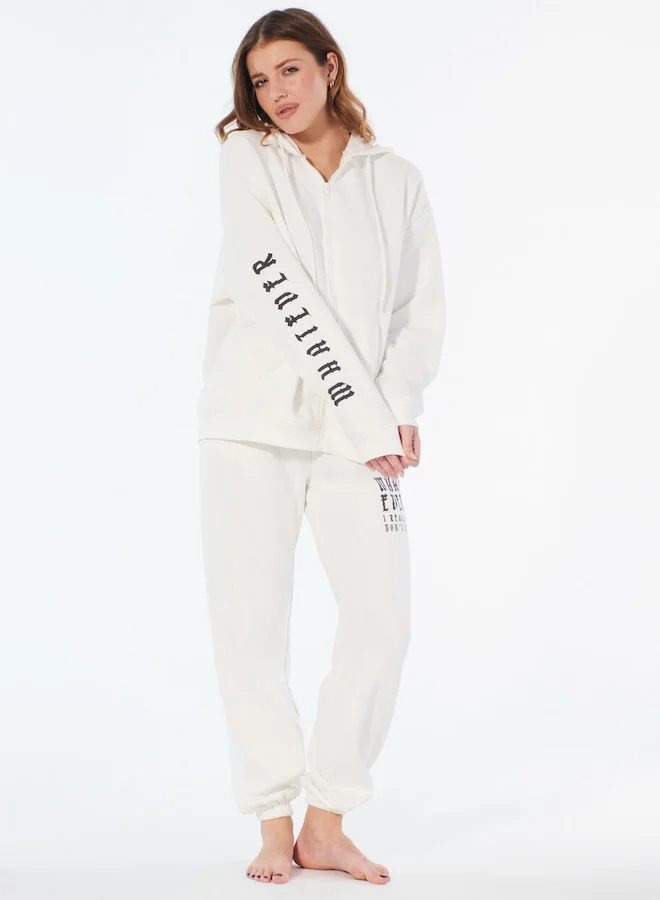 UNDIZ Fleece message jacket