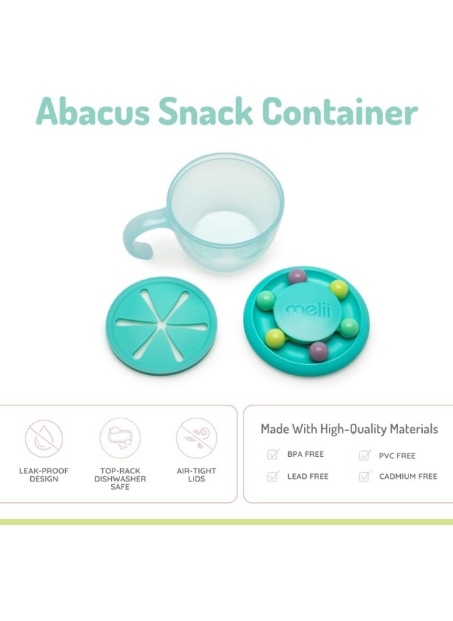 melii - Snack Container - Safe, Spill-Proof, and Playful Food Storage with Educational Beads for Babies, Toddlers, and Kids - BPA-Free & Versatile Snacking Solution - Image 1