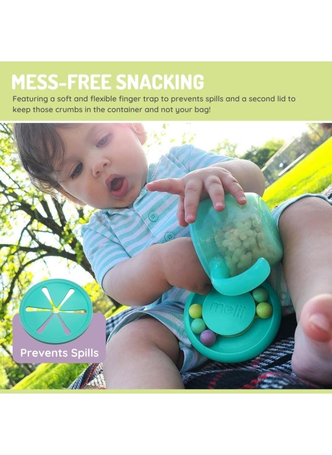 melii - Snack Container - Safe, Spill-Proof, and Playful Food Storage with Educational Beads for Babies, Toddlers, and Kids - BPA-Free & Versatile Snacking Solution - Image 1