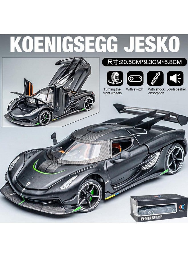 Magicwand【Random Color Die-Cast 1:24 Scale Koenigsegg Jesko【Box Packed】 with 4 Openable Doors Working Steering,Lights & Music,with Smoke Function【Pack of 1】 - Image 5