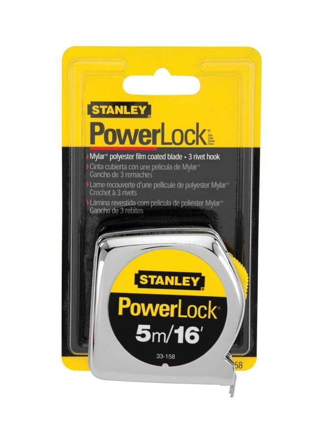 NIBEMINENT Power Lock Measuring Tape Grey/Yellow/Black 5meter  - Image 2