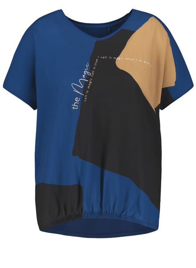 GERRY WEBER Short sleeve top in a mix of materials  - Image 3