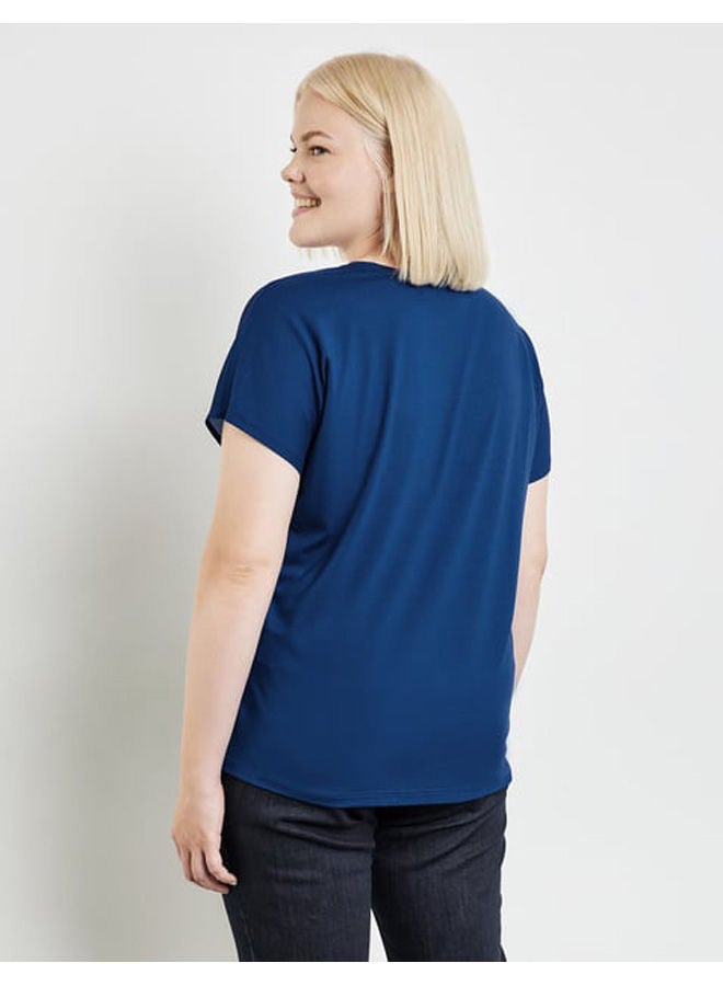 GERRY WEBER Short sleeve top in a mix of materials  - Image 5