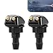 Opuweiy 2PCS Windshield Washer Nozzle Front Windshield Straight Column Sprayer Replacement Adjustable Nozzle for Most Cars Trucks and SUVs Auto Parts Black - Image 2