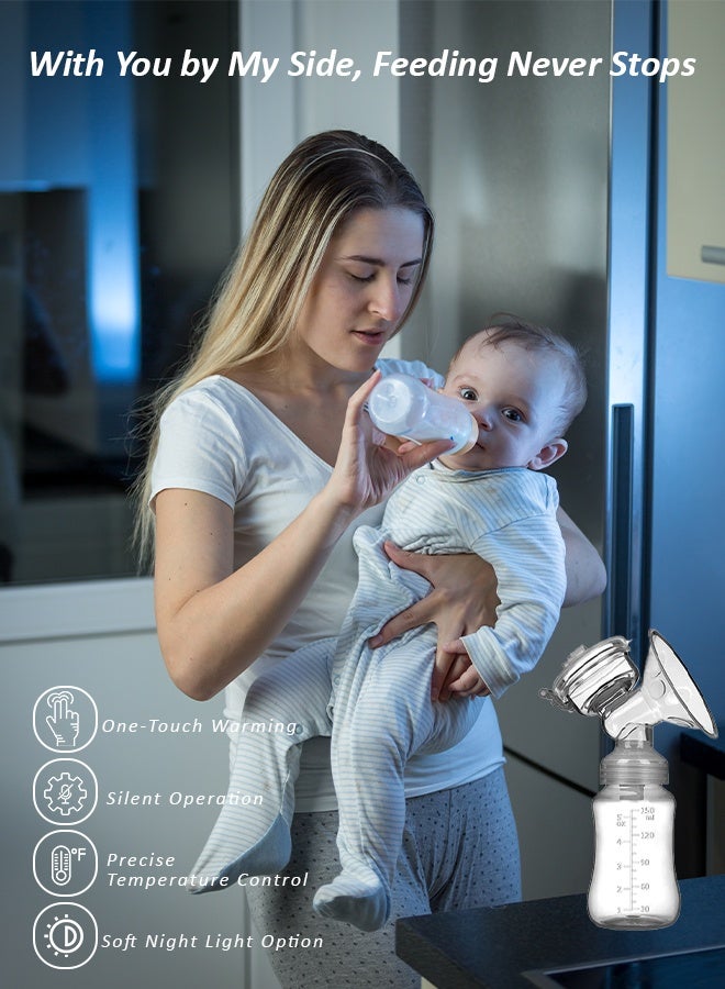 لطف وحضن فوط تغيير الحفاضات القابلة للاستخدام مرة واحدة من Cute 'n' Cuddle – عبوة 180 قطعة باللون الأزرق | مضخة ثدي كهربائية مزدوجة بدون استخدام اليدين – قابلة للارتداء، هادئة ومحمولة مع صندوق تخزين - Image 2