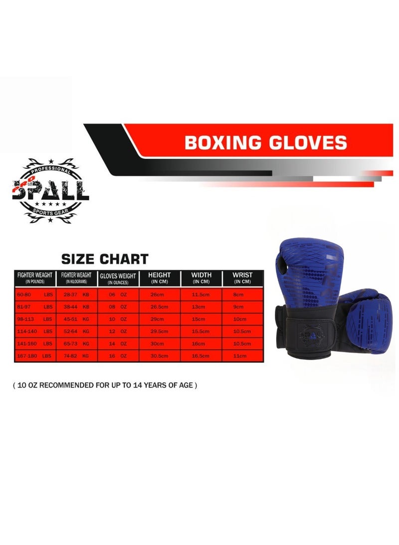 Spall Boxing Gloves Punching Gloves 8oz 10oz 12oz 14oz Red Blue Ergonomic Design For Muay Thai Sparring Kickboxing Fighting Martial Arts Workout Gloves  - Image 5